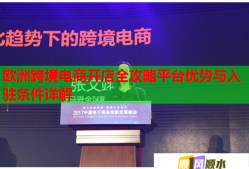 歐洲跨境電商開店全攻略平臺優(yōu)勢與入駐條件詳解